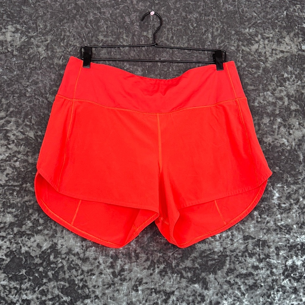 Red/ orange plus size Lululemon shorts